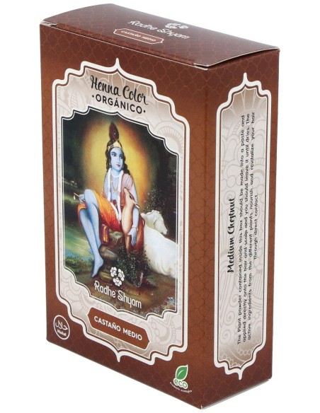 Henna Polvo Castaño Medio 100Gr. Eco