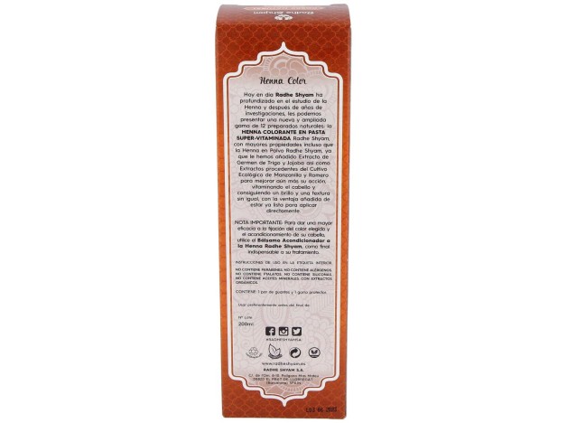 Radhe Shyam Henna Pasta Cobre Natural