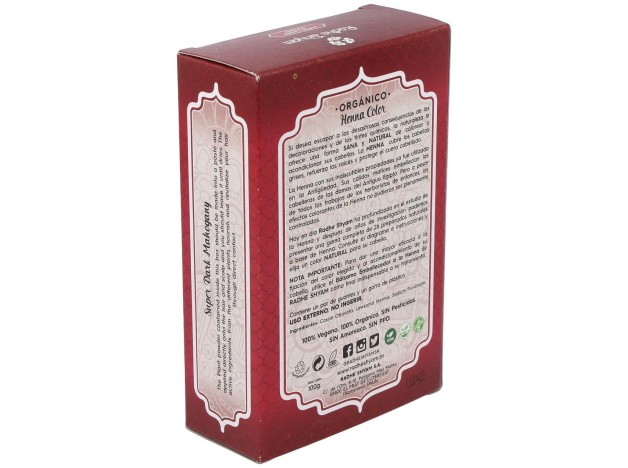 Radhe Shyam Henna Supercaoba Oscuro Polvo