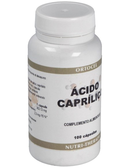 Ortocel Nutri-Therapy Ácido Caprílico 600Mg 100Caps