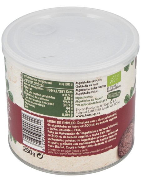 Biocop Algarroba Polvo Bio 250G