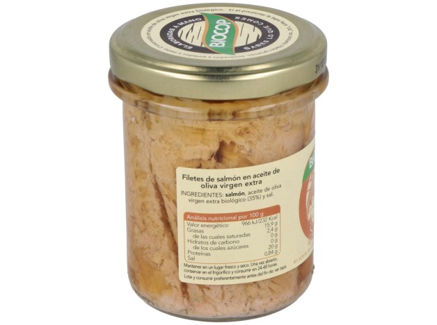 Biocop Salmon Filetes Bio 195G
