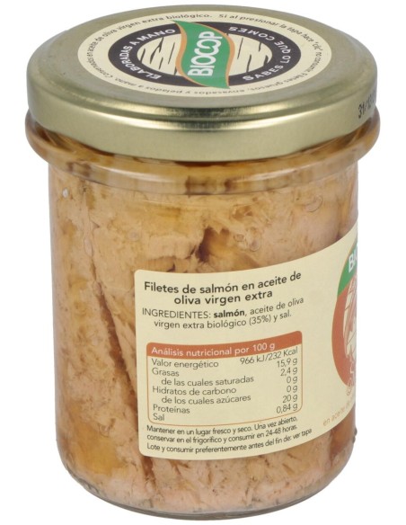 Biocop Salmon Filetes Bio 195G