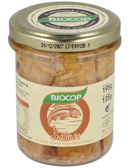 Biocop Salmon Filetes Bio 195G