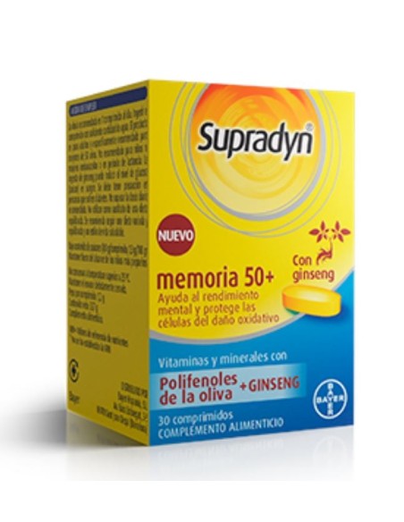 SUPRADYN MEMORIA 50+ 30 COMPRIMIDOS