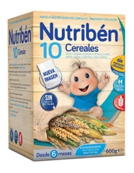 NUTRIBEN PAPILLA 10 CEREALES 1 ENVASE 600 G