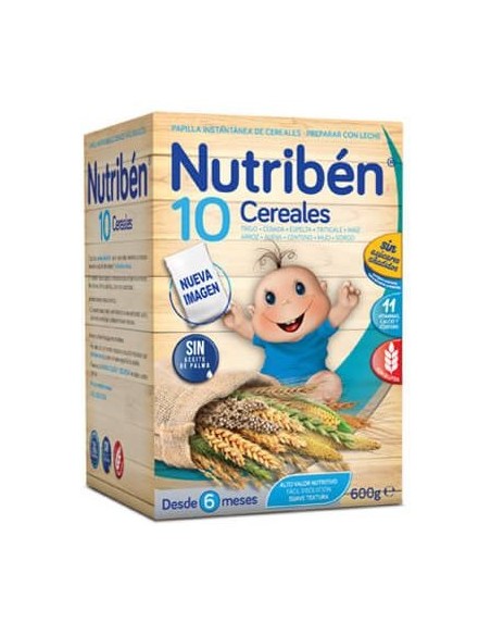 NUTRIBEN PAPILLA 10 CEREALES 1 ENVASE 600 G