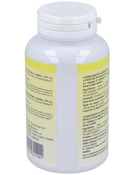 Onagrapol (Aceite De Onagra) 500Mg. 120Perlas