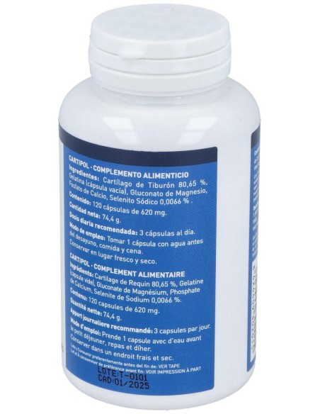 Cartipol (Cartilago De Tiburon 620Mg) 120Cap.