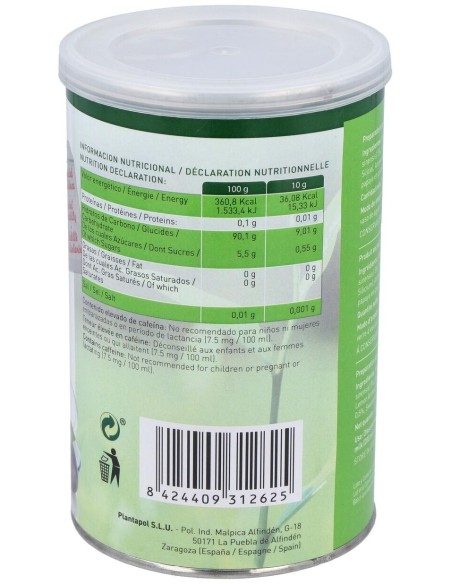 Te Verde Con Papaya Y Ciruela Bote 200Gr.Instantan