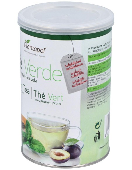Te Verde Con Papaya Y Ciruela Bote 200Gr.Instantan