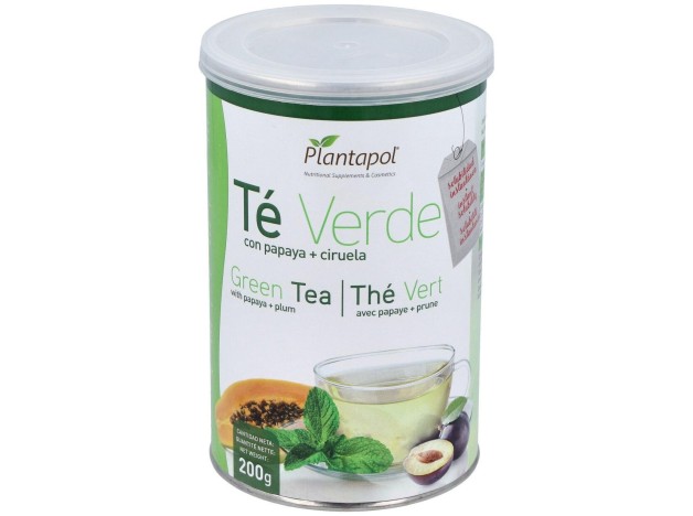 Te Verde Con Papaya Y Ciruela Bote 200Gr.Instantan
