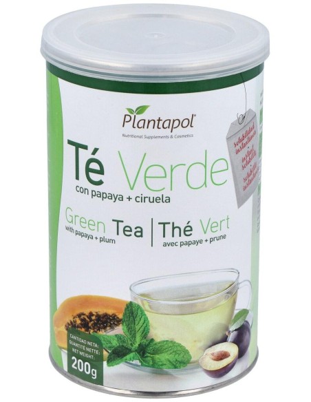Te Verde Con Papaya Y Ciruela Bote 200Gr.Instantan