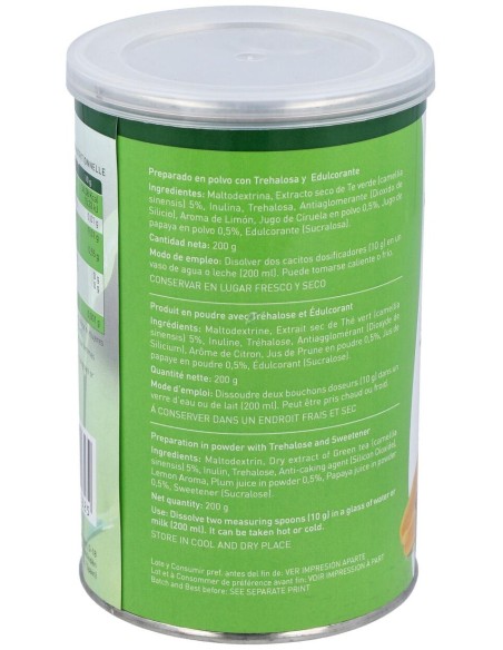 Te Verde Con Papaya Y Ciruela Bote 200Gr.Instantan