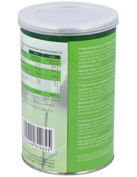 Te Verde Con Papaya Y Ciruela Bote 200Gr.Instantan