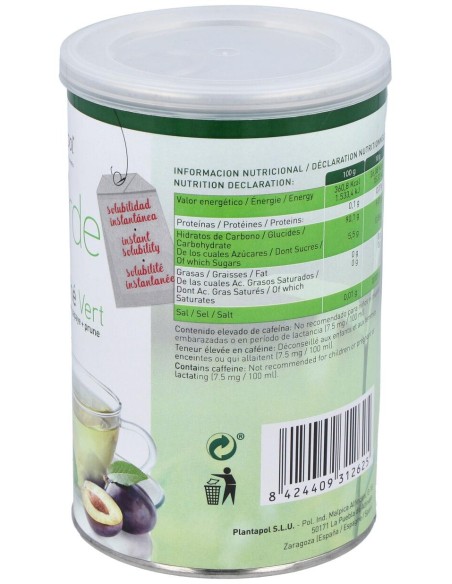 Te Verde Con Papaya Y Ciruela Bote 200Gr.Instantan