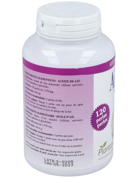 Plantapol Ajo 1000 Aceite De Ajo120Perlas