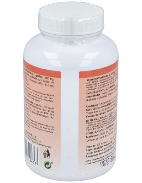 Omegapol (Aceite De Pescado) 1000Mg. 120Perlas