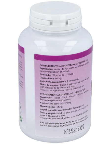 Plantapol Ajo 1000 Aceite De Ajo120Perlas
