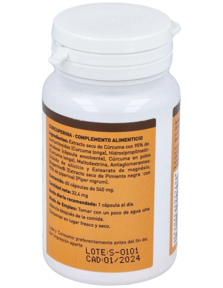 Plantapol Curcuperina Con Curcuminoides Y Piperina 60 Capsulas