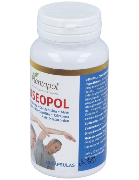 Plantapol Oseopol Glucosamina + Condroitina + Msm + Colageno + H