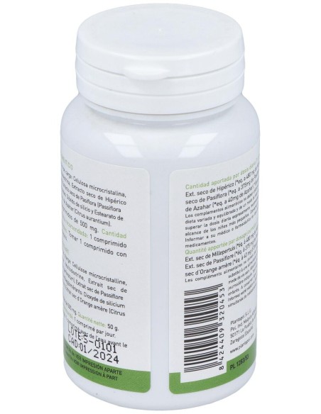 Plantapol Hiperico Pasiflora Azahar 100 Comprimidos