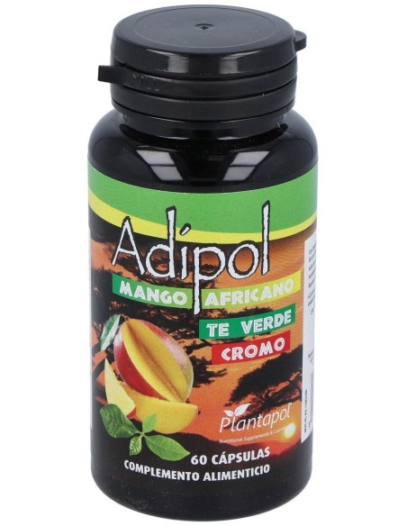 Plantapol Adipol Mango Africano_ Te Verde_ Cromo 60 Capsulas