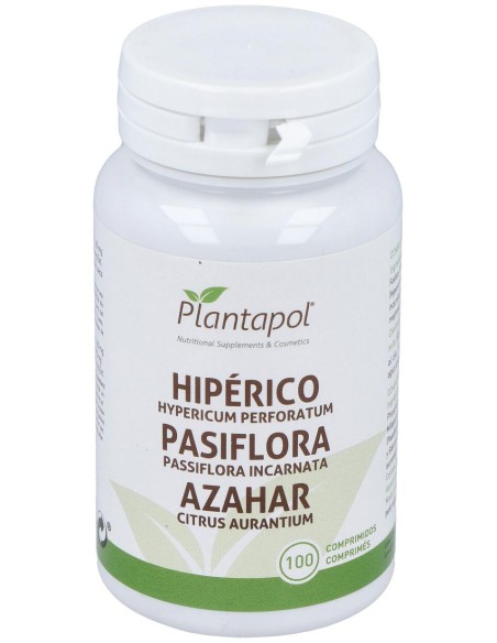 Plantapol Hiperico Pasiflora Azahar 100 Comprimidos