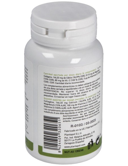 Plantapol Colageno Con Magnesio Y Vitamina C Y D 120Comp