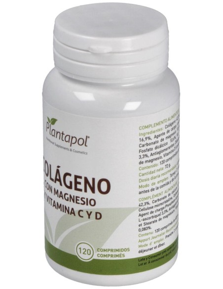 Plantapol Colageno Con Magnesio Y Vitamina C Y D 120Comp