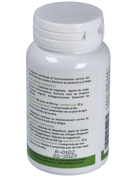 Plantapol Magnesio Plus 100 Comprimidos