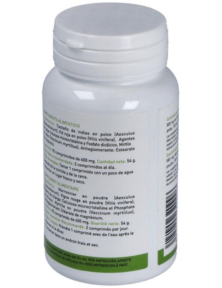 Plantapol Castaño De Indias + Vid Roja + Myrtilo 90 Cápsulas