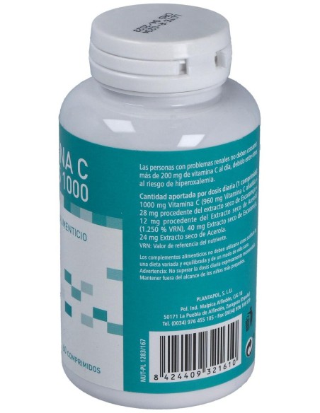 Plantapol Vitamina C Plus 1000 60Comp