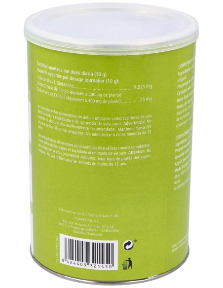 Plantapol Gluta Int Plus Polvo De Glutamina + Hinojo 500G