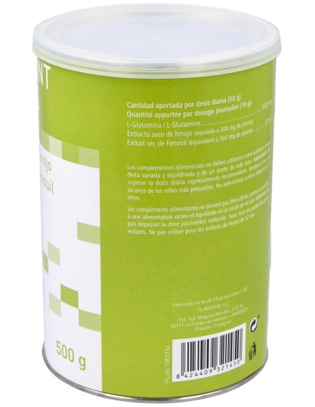 Plantapol Gluta Int Plus Polvo De Glutamina + Hinojo 500G