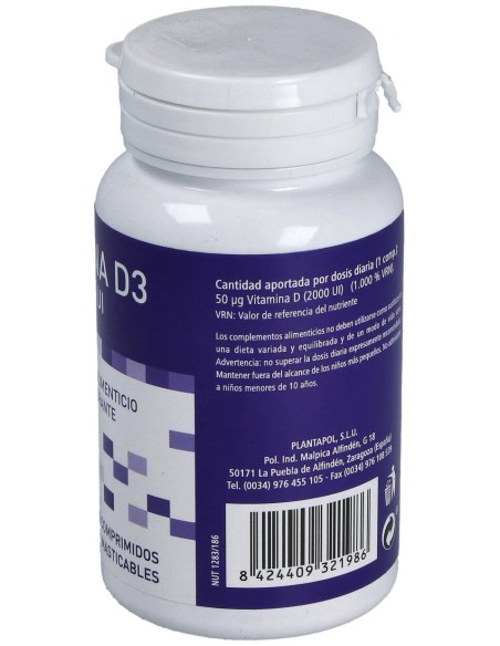 Plantapol Vitamina D3-2000 Ui 90Comp