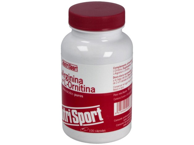 Nutrisport L-Arginina + L-Ornitina 100 Caps 500Mg