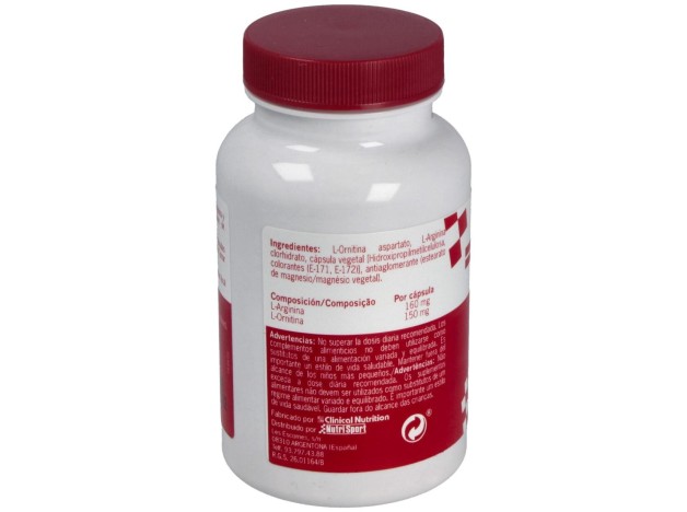 Nutrisport L-Arginina + L-Ornitina 100 Caps 500Mg
