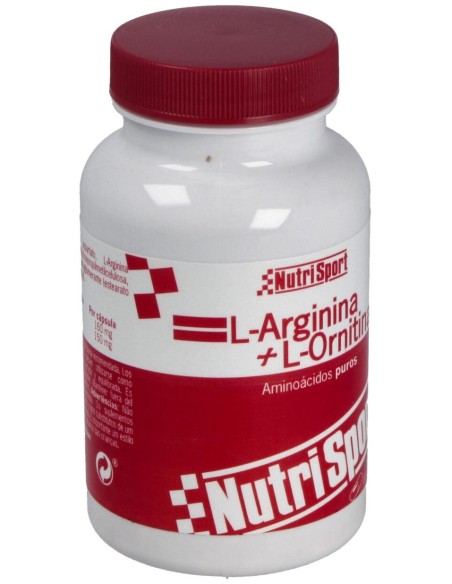 Nutrisport L-Arginina + L-Ornitina 100 Caps 500Mg
