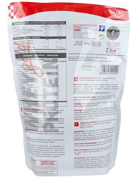 Nutrisport Whey Gold Protein Chocolate 500G