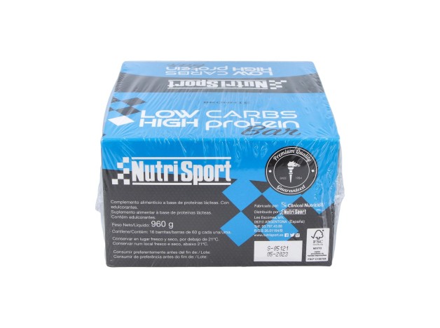Nutrisport Barritas Low Carbs Brownie 16 Uds