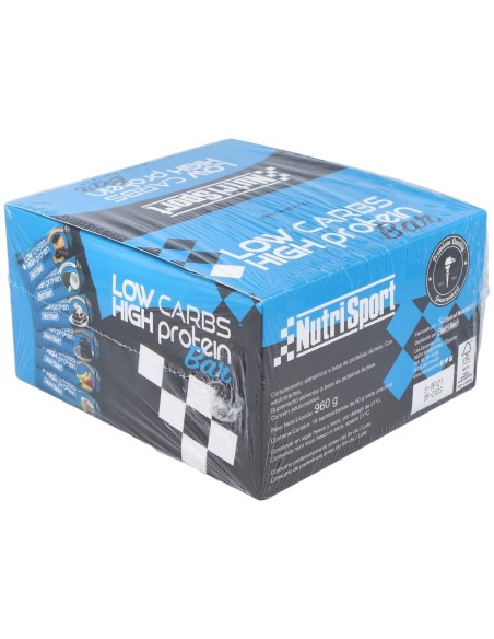 Nutrisport Barritas Low Carbs Brownie 16 Uds