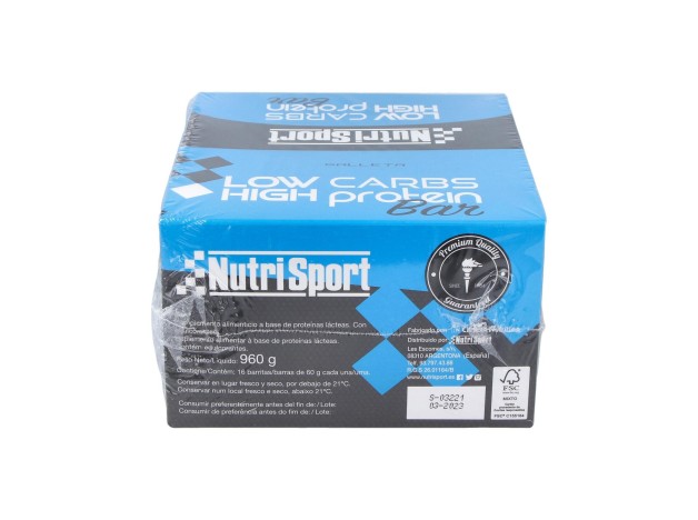 Nutrisport Barritas Low Carbs Chocolate-Galleta...