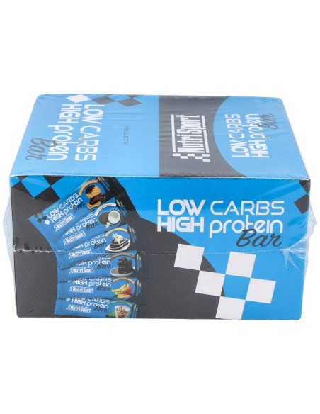Nutrisport Barritas Low Carbs Chocolate-Galleta 16 Uds