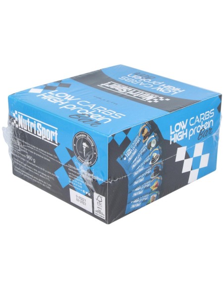 Nutrisport Barritas Low Carbs Chocolate-Galleta 16 Uds