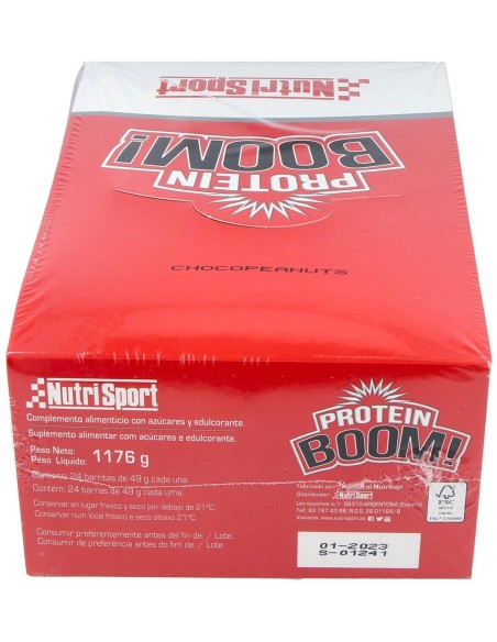 Protein Boom Barritas Chocopeanuts 24Ud.