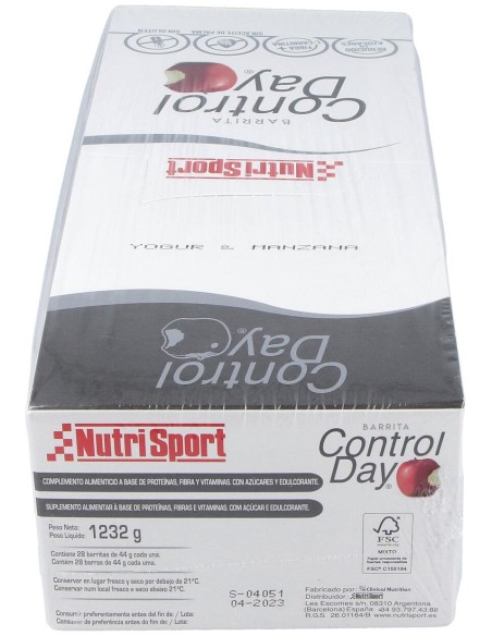 Nutrisport Caja Controlday Yogur Manzana 28Uds