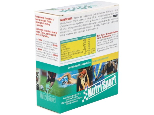 Nutrisport Colina Inositol Plus+ Té Verde 120Comp