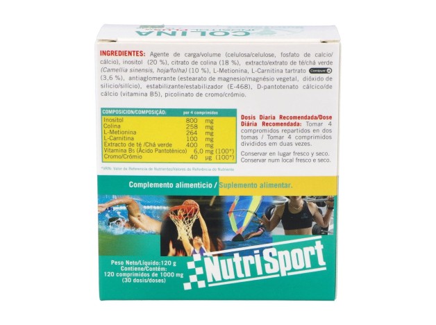 Nutrisport Colina Inositol Plus+ Té Verde 120Comp
