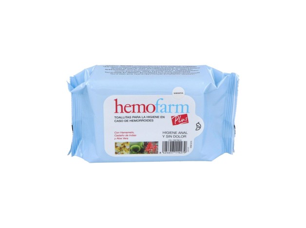 Hemofarm Plus Hemorroides 40Toallitas